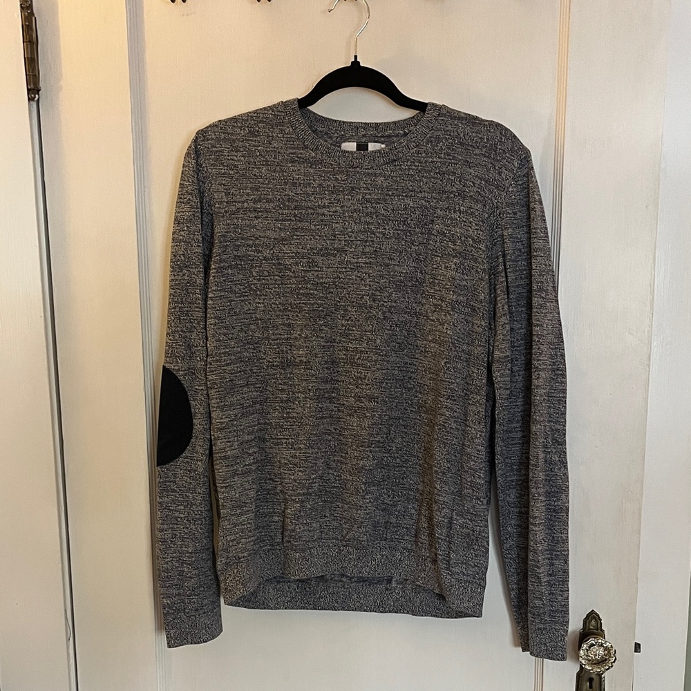 Topman Navy Sweater with Elbow Patches (Men’s L)